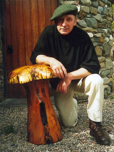 Ron Noble with Scottish Yew Mushroom