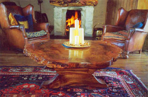 Burr elm round table